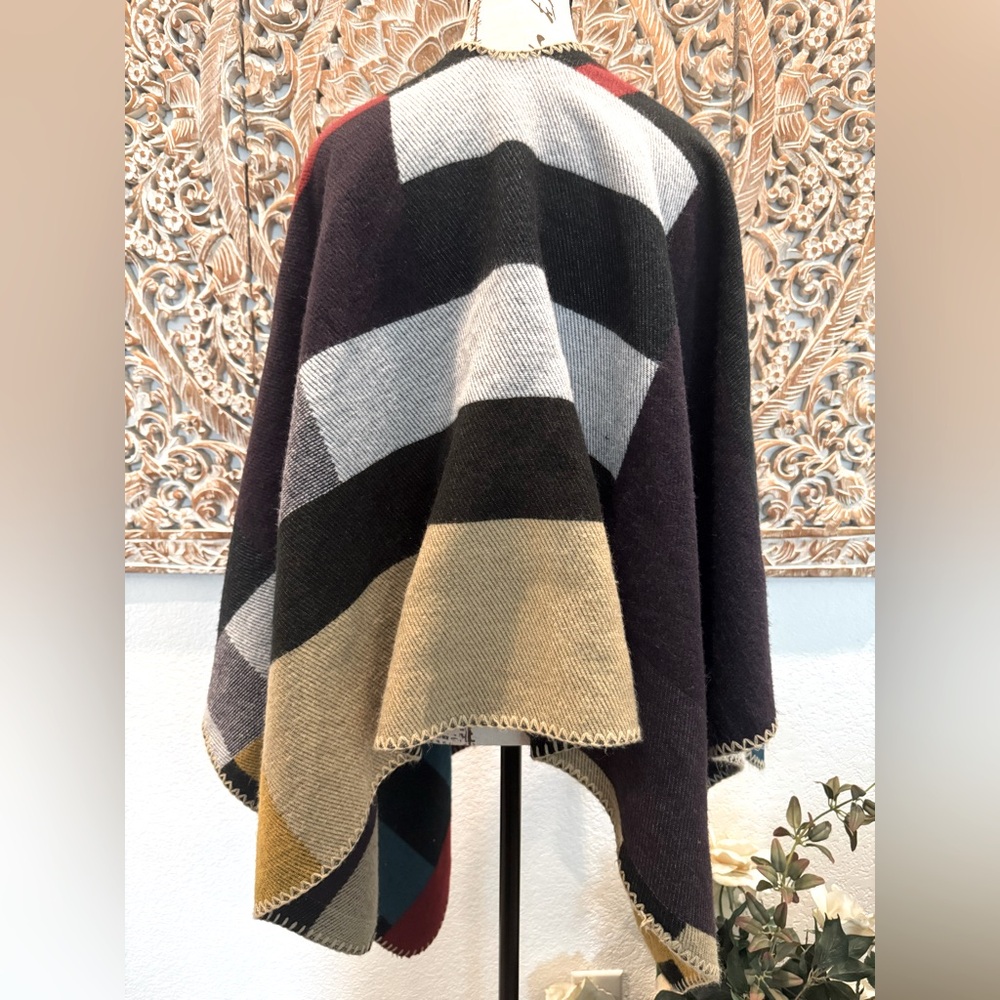 QBREZA Women's Wraps Shawl Blanket Scarf Poncho- One Size - Picture 3 of 9